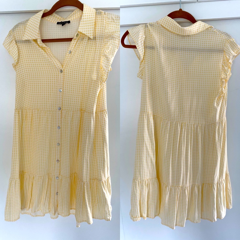 Bates Sisters Boutique Yellow Gingham Dress/Tunic